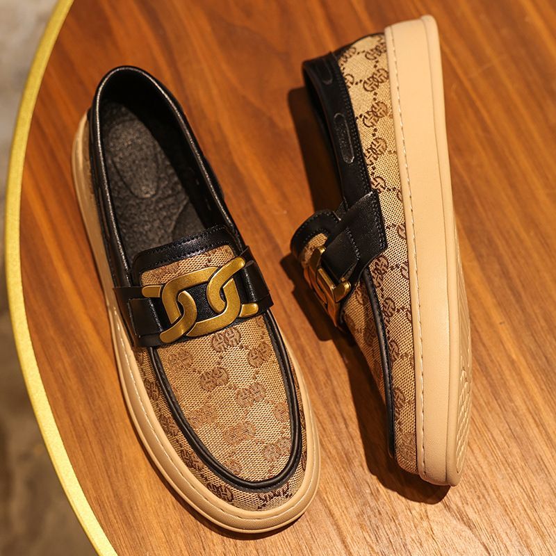 Men's Breathable Slip-On Canvas Loafers.