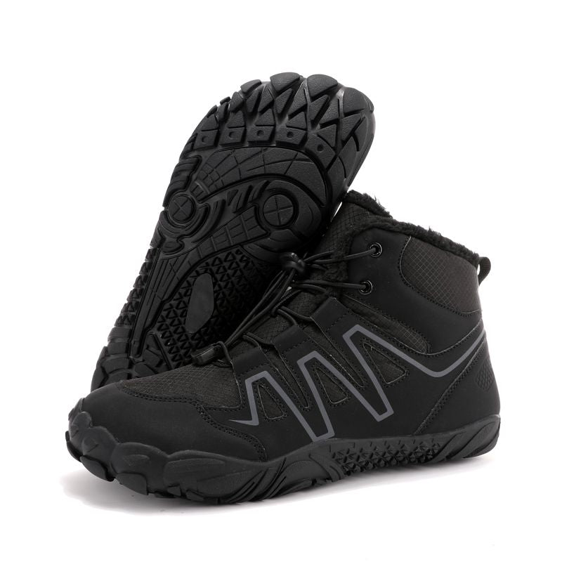 Men's Waterproof Winter Hiking Boots with Fur Lining.