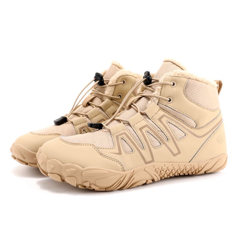 Men's Waterproof Winter Hiking Boots with Fur Lining.