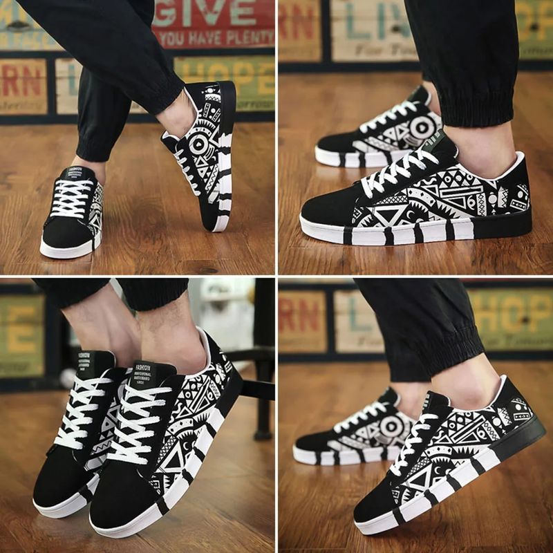 Men's Breathable Canvas Summer Sneakers.