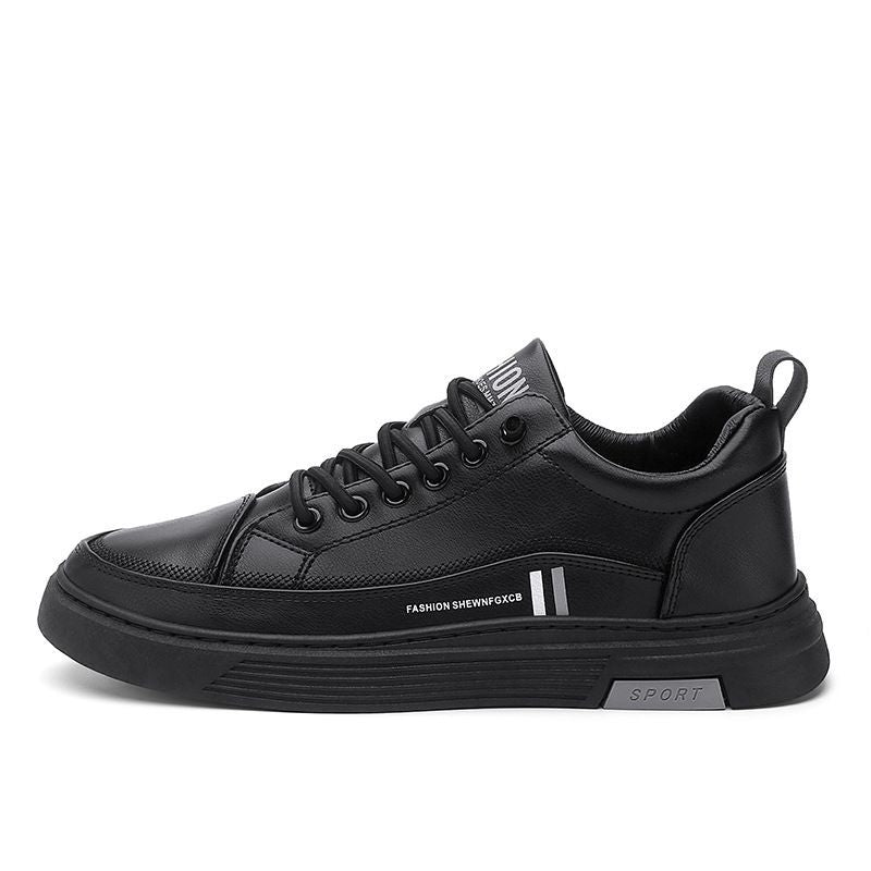 White Trendy Casual Sneakers, Sports Microfiber Leather Men's Shoes, Live Delivery.