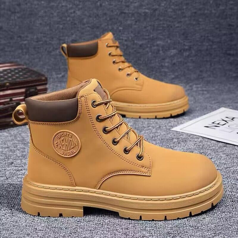 Men's Waterproof Yellow Martin Boots - Best Seller.