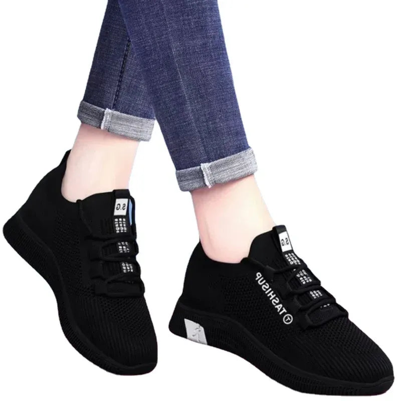 Breathable Women's Sports Sneakers - Lightweight & Non-Slip.