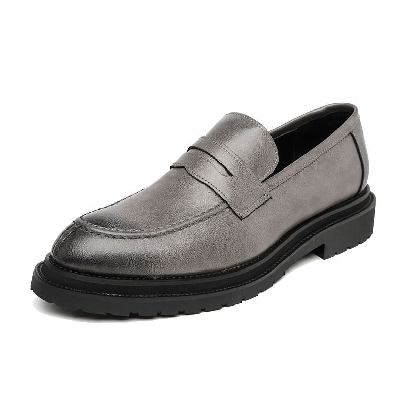 Men's Breathable Leather Loafers - Style & Comfort.
