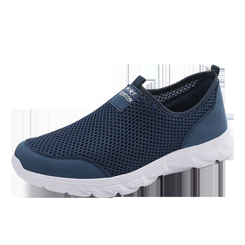 Men's breathable sports shoes light sneakers a slip-on.