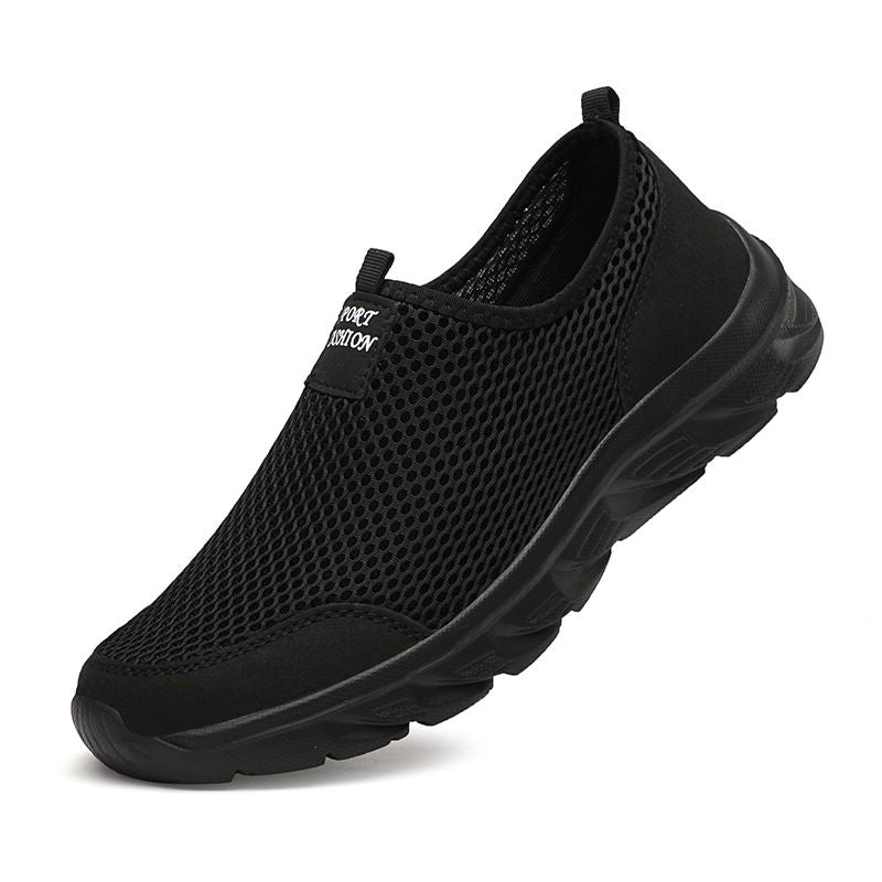 Men's breathable sports shoes light sneakers a slip-on.