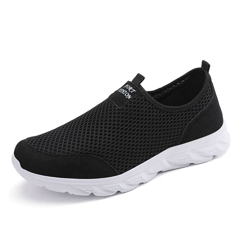 Men's breathable sports shoes light sneakers a slip-on.