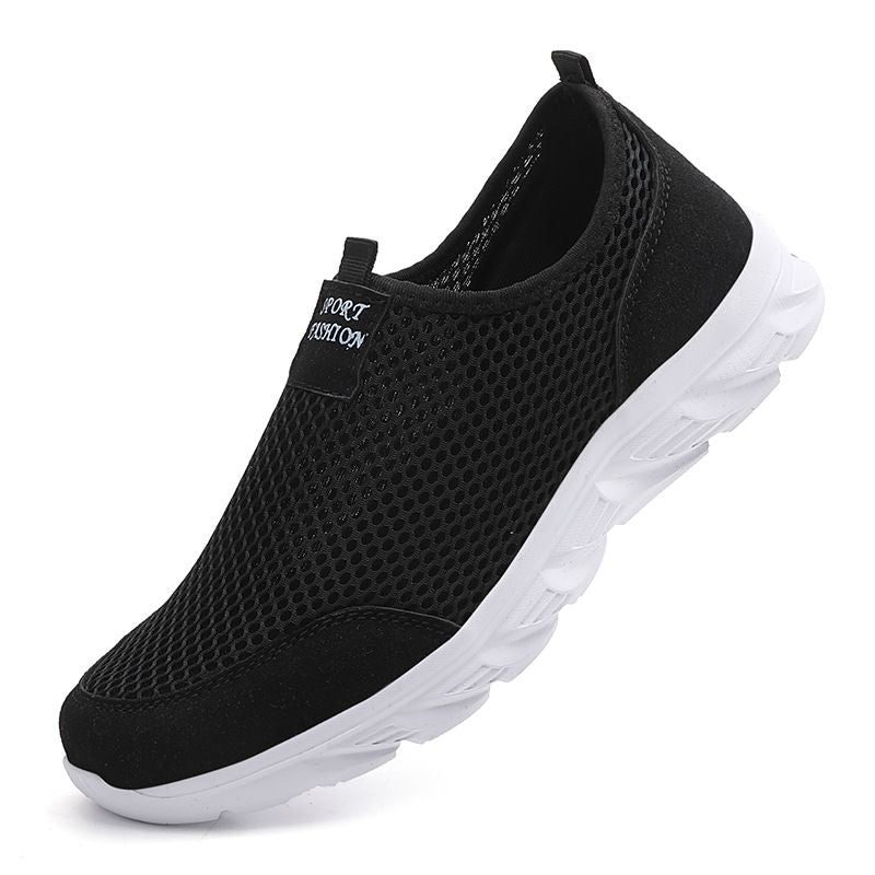 Men's breathable sports shoes light sneakers a slip-on.