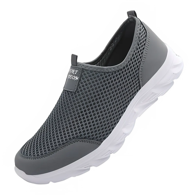 Men's breathable sports shoes light sneakers a slip-on.