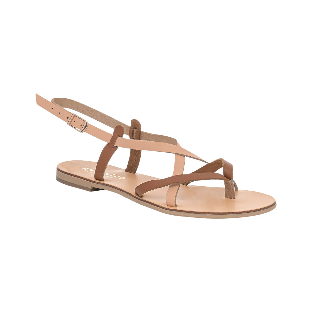 Ancientoo Sandals Calliope – Elegant Leather Sandals for Women.