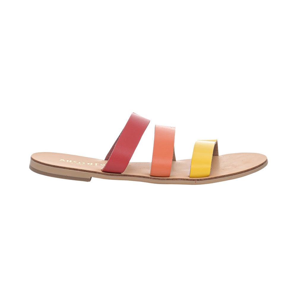 Ancientoo Slides Harmonia – Elegant Leather Sandals for Women.