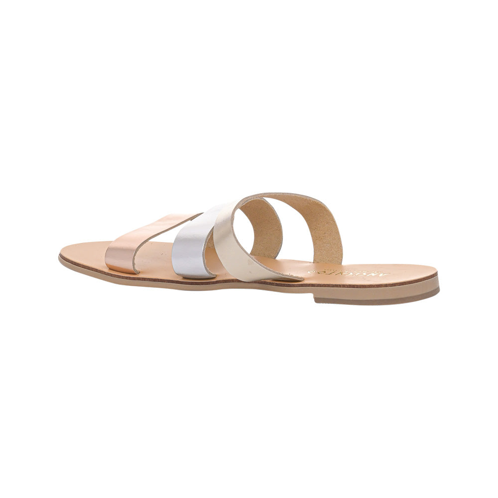 Ancientoo Slides Harmonia – Elegant Leather Sandals for Women.