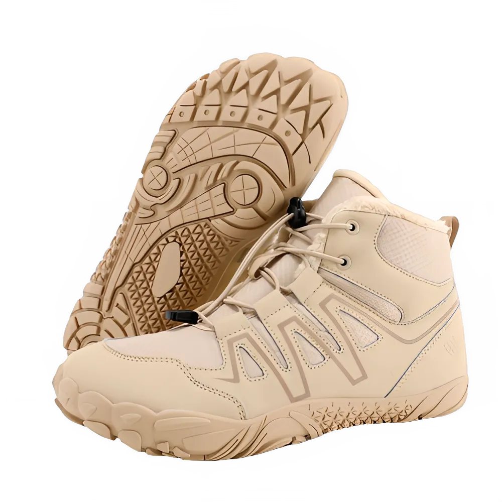 Men's Waterproof Winter Hiking Boots with Fur Lining.