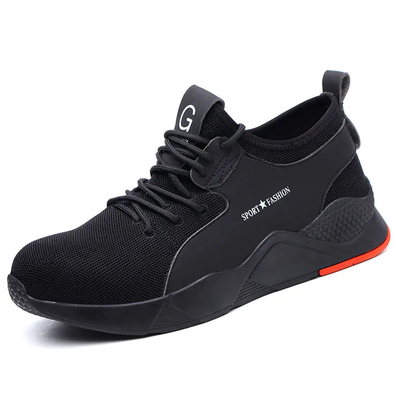 Men's Safety Shoes with Anti-Smash and Anti-Puncture Features