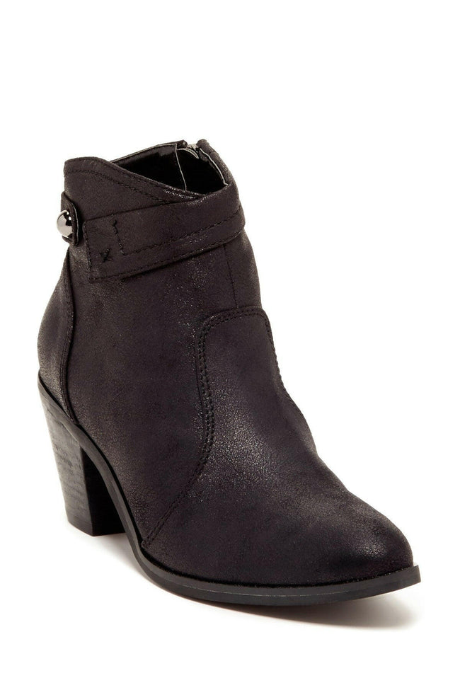 ADDY Ankle High Heels | Vegan Leather Fold-Over Ankle Booties.