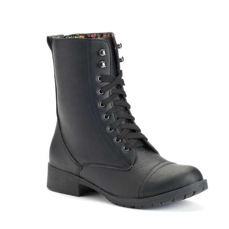 Women’s Vegan Combat Boots | Lace-Up Slip-Resistant Fashion Boots.