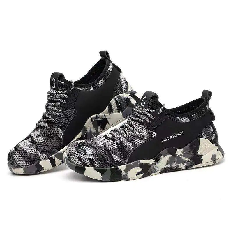 Men's Safety Shoes with Anti-Smash and Anti-Puncture Features