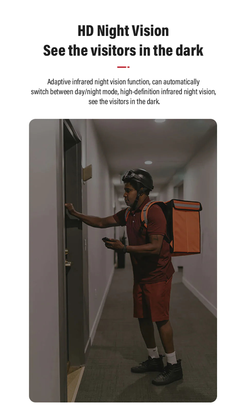 Smart WiFi Video Doorbell 1080P HD Camera - Night Vision Intercom Security System with 166° Wide Angle