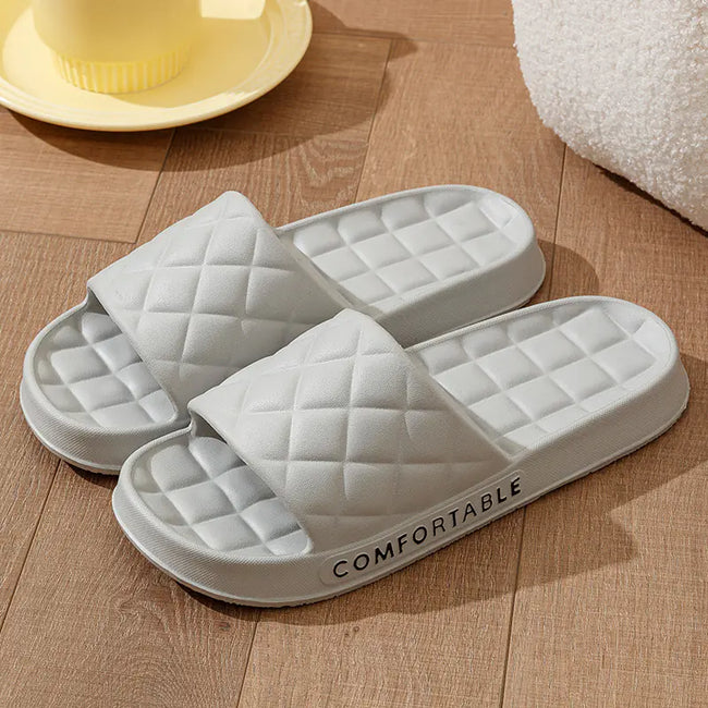 Men's Soft-Sole Plaid Indoor Slippers for Summer