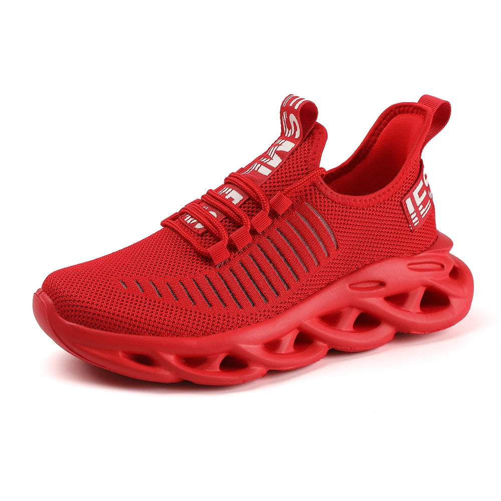 Men's Breathable Running Sneakers - Non-Slip Style.