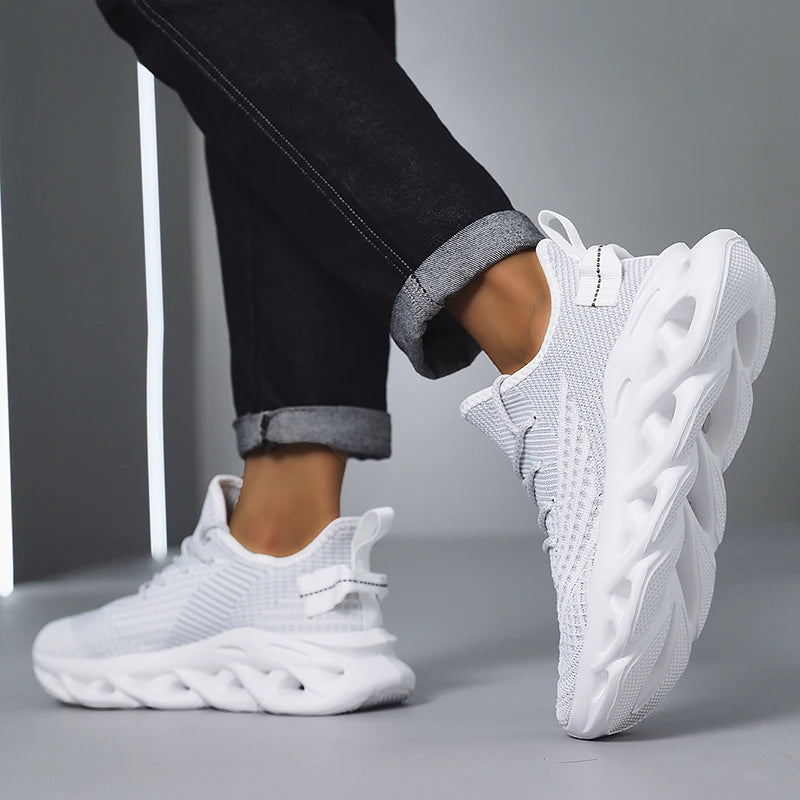 Men's Breathable Running Sneakers - Non-Slip Style.