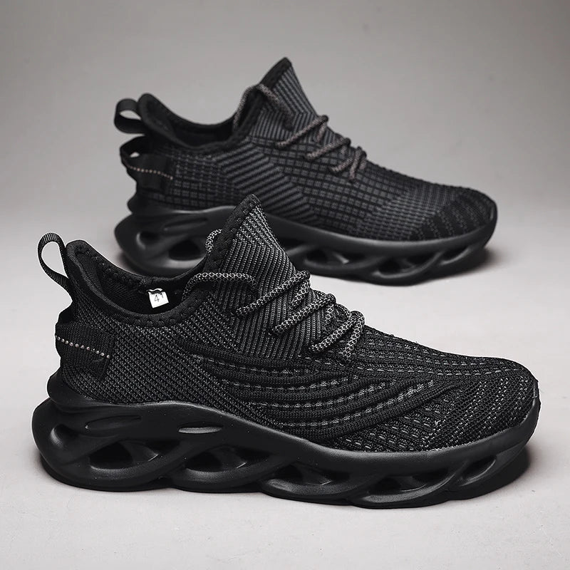 Men's Breathable Running Sneakers - Non-Slip Style.