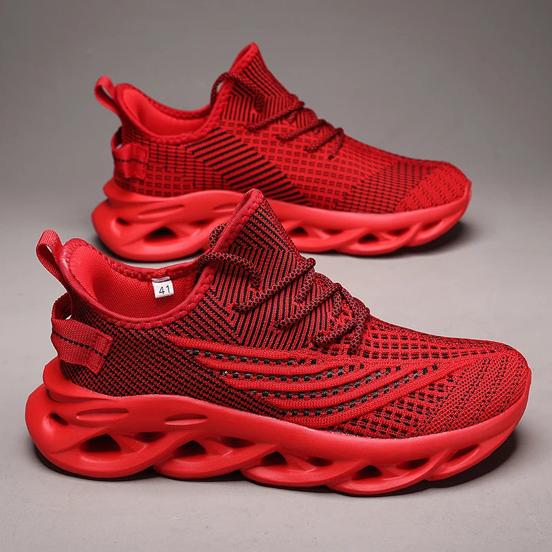 Men's Breathable Running Sneakers - Non-Slip Style.