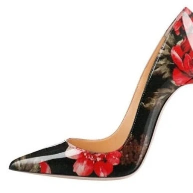 Women's Stiletto Pumps – Pointed Toe Patent Leather High Heels  7 Colors.