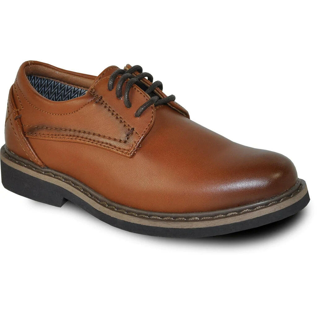 VANGELO Boy VALLO-1PKID Dress Shoe – Brown Matte | Formal & Tuxedo Shoes.