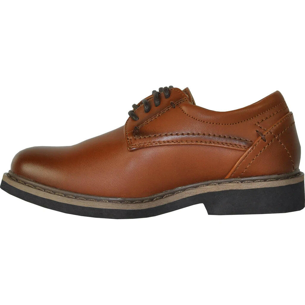 VANGELO Boy VALLO-1PKID Dress Shoe – Brown Matte | Formal & Tuxedo Shoes.