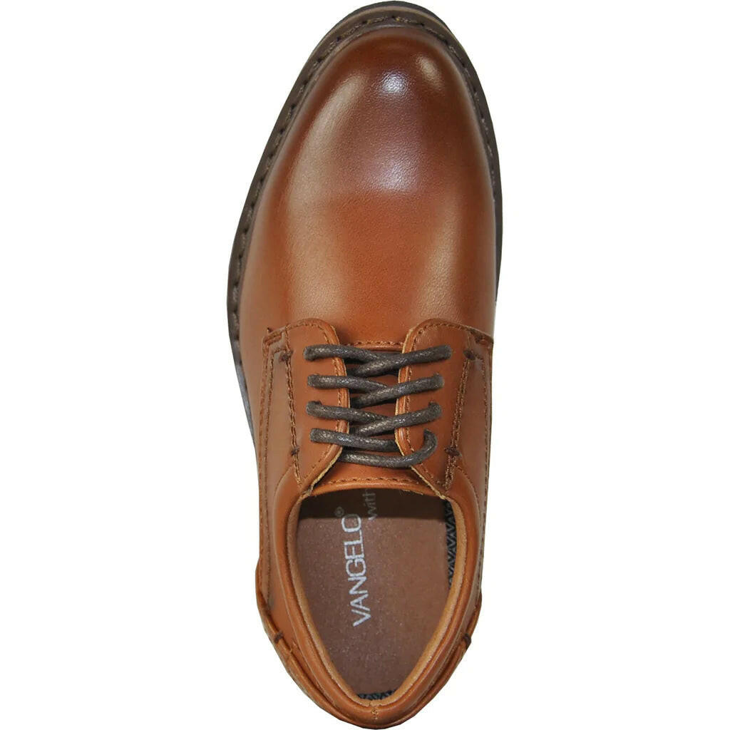 VANGELO Boy VALLO-1PKID Dress Shoe – Brown Matte | Formal & Tuxedo Shoes.