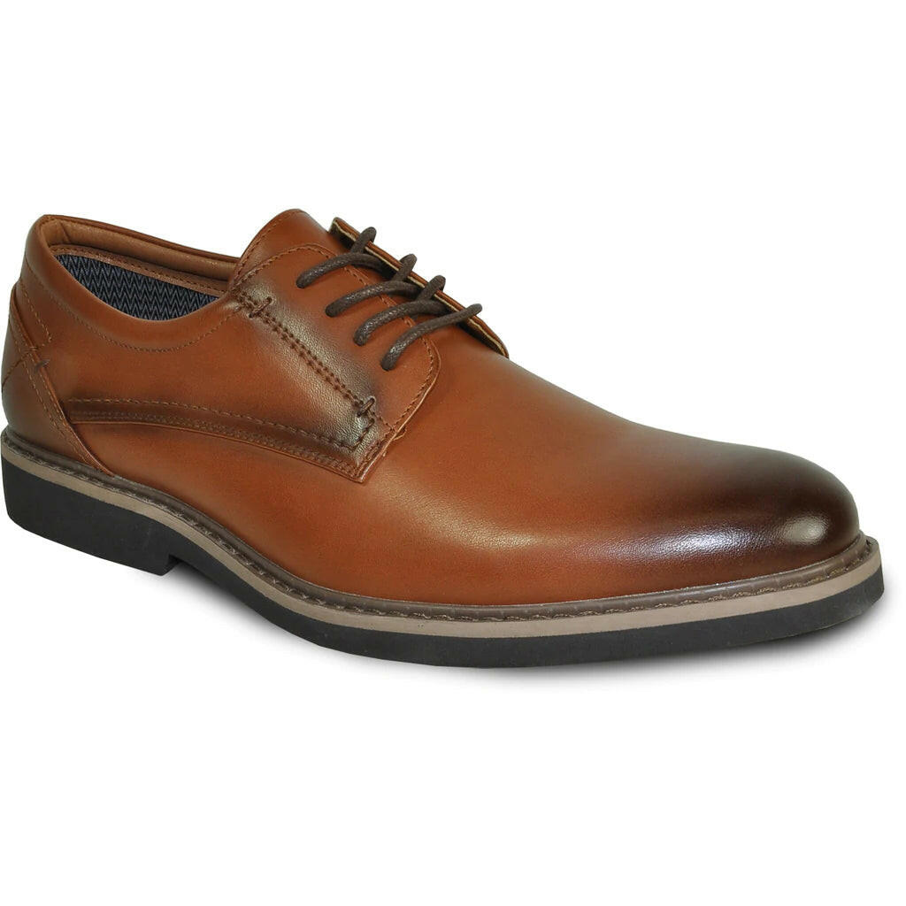 Vallo-1P Brown Matte VANGELO Oxford Shoes | Men’s Formal & Tuxedo Shoes.