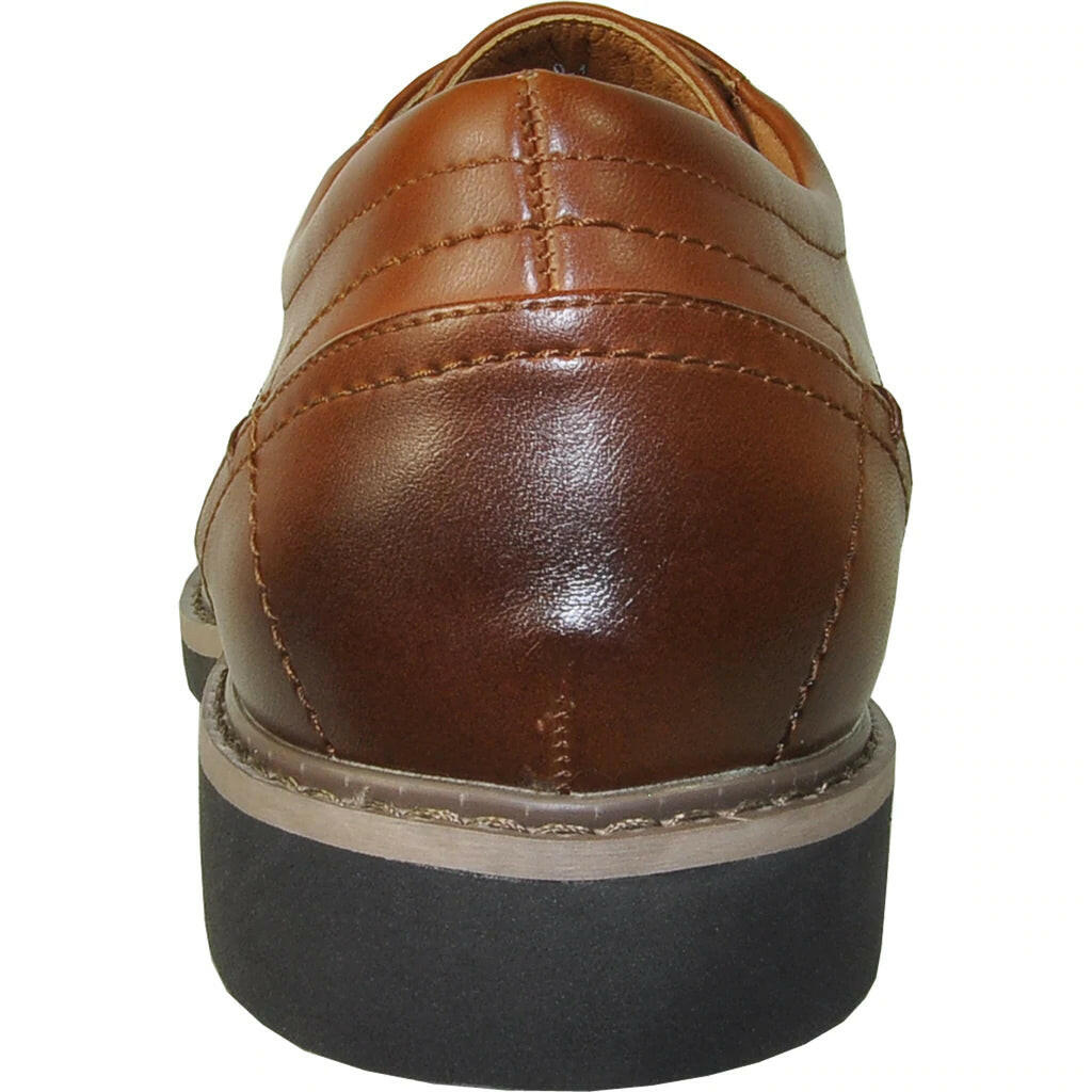 Vallo-1P Brown Matte VANGELO Oxford Shoes | Men’s Formal & Tuxedo Shoes.