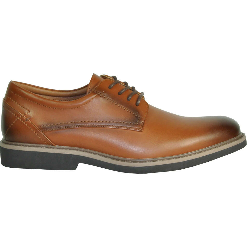 Vallo-1P Brown Matte VANGELO Oxford Shoes | Men’s Formal & Tuxedo Shoes.