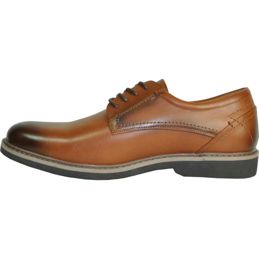 Vallo-1P Brown Matte VANGELO Oxford Shoes | Men’s Formal & Tuxedo Shoes.
