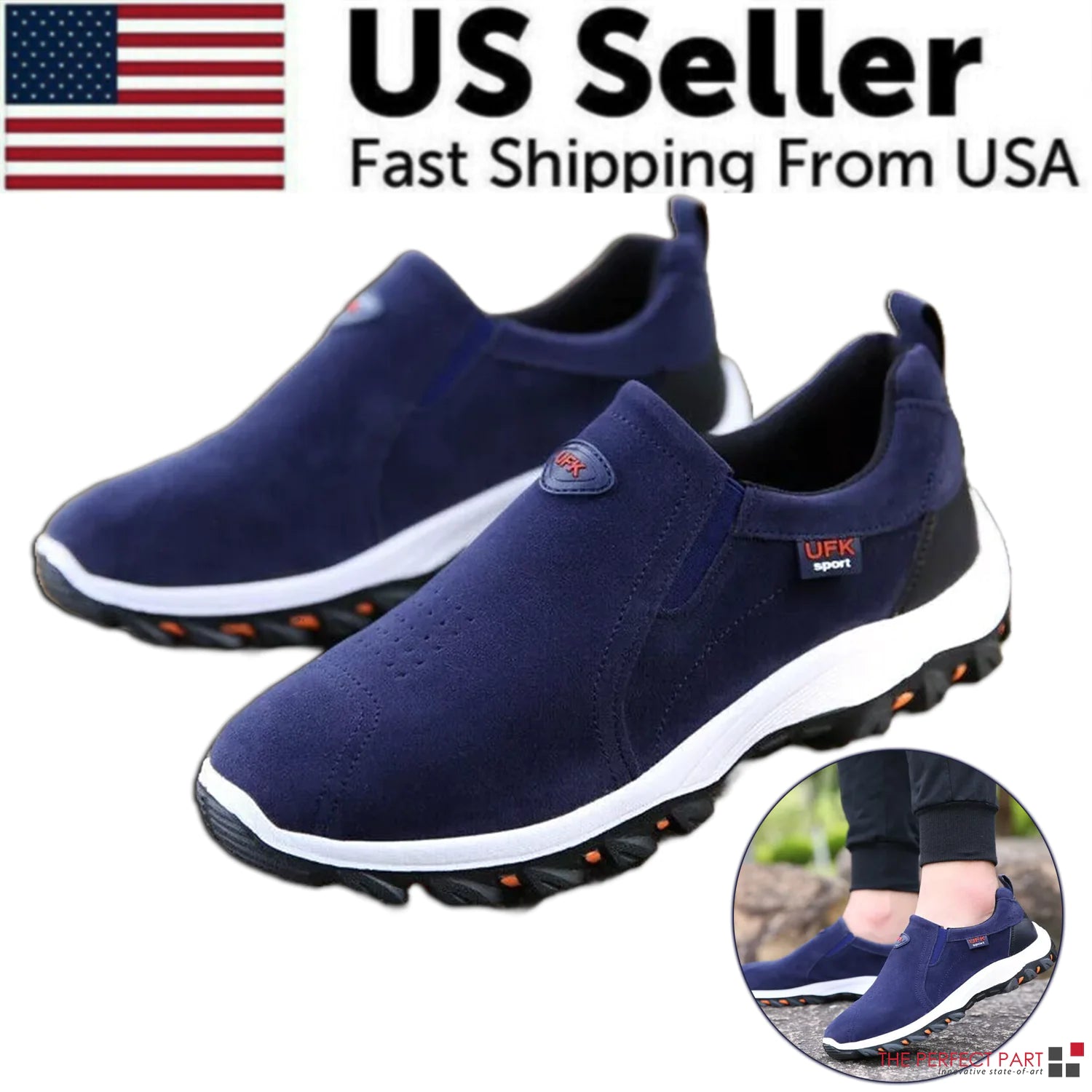 Men's Casual Loafer Sneakers for Outdoor Sports