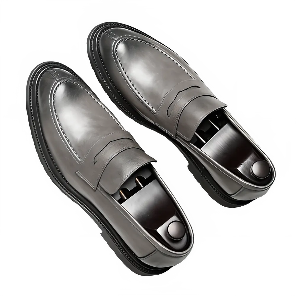 Men's Breathable Leather Loafers - Style & Comfort.