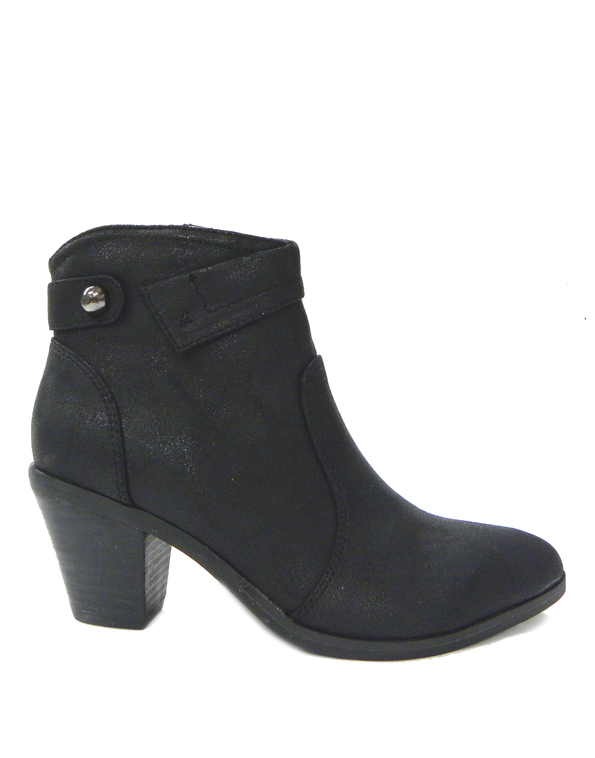ADDY Ankle High Heels | Vegan Leather Fold-Over Ankle Booties.