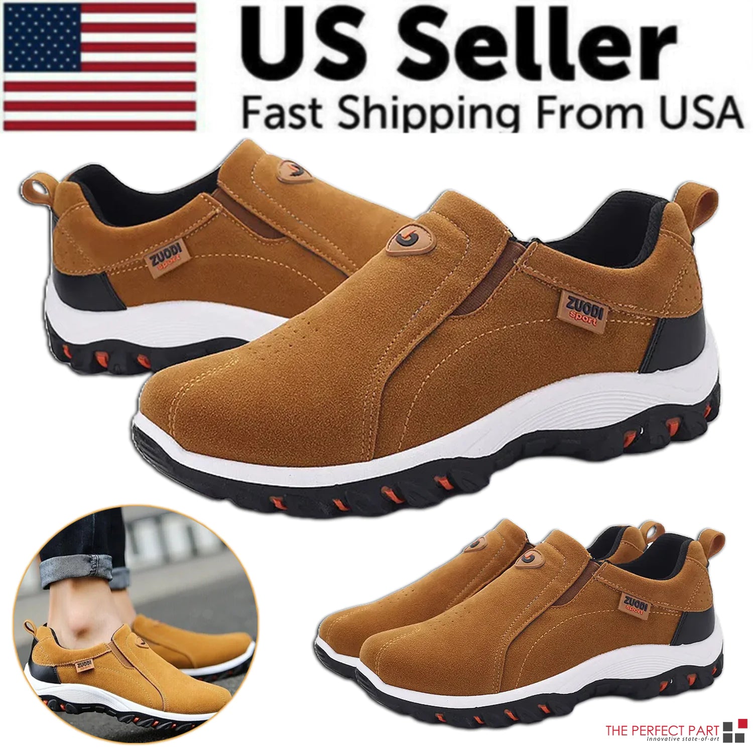 Men's Casual Loafer Sneakers for Outdoor Sports