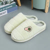 Warm Non-Slip Avocado Velvet Indoor Slippers