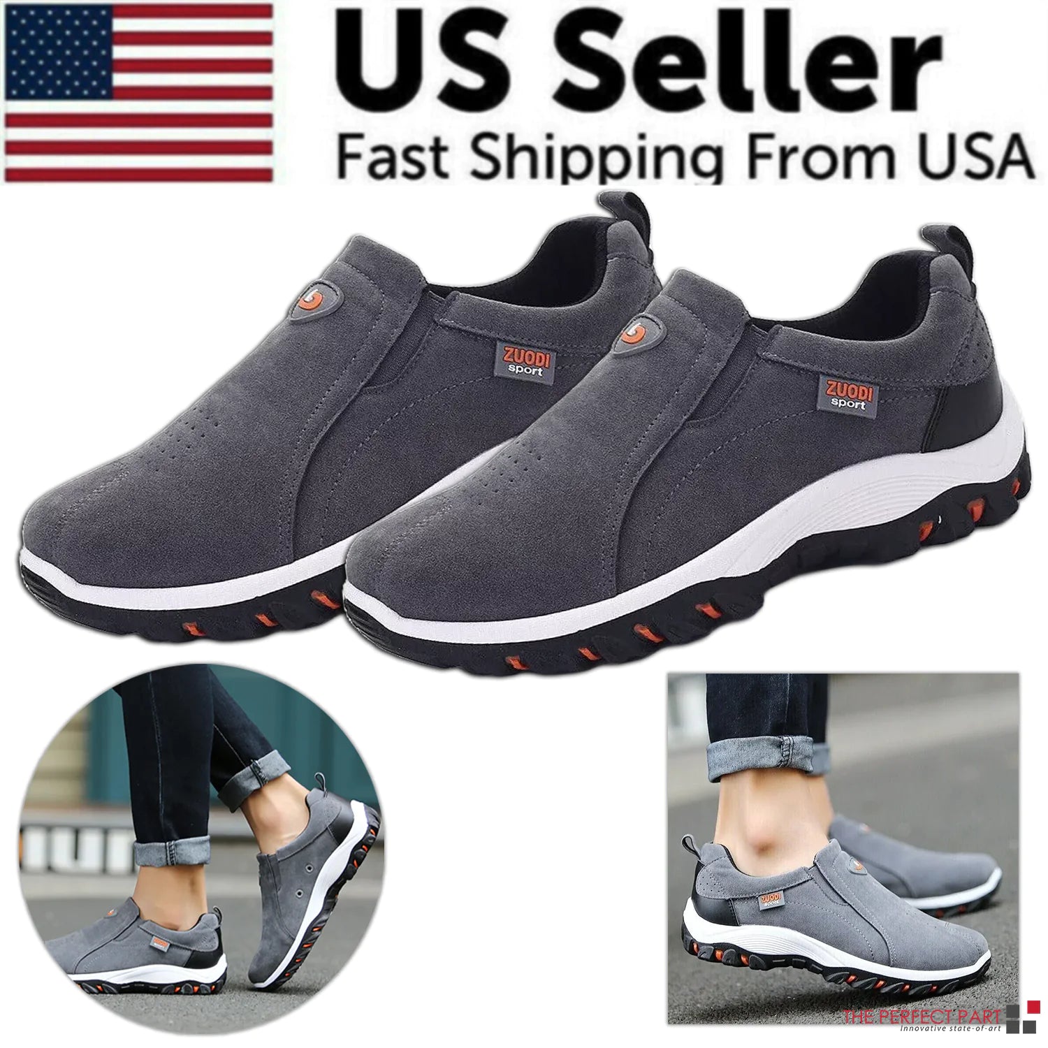 Men's Casual Loafer Sneakers for Outdoor Sports
