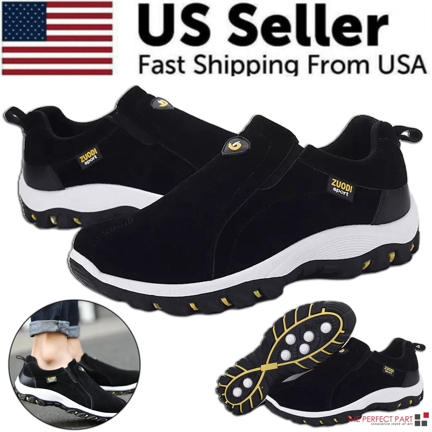 Men's Casual Loafer Sneakers for Outdoor Sports