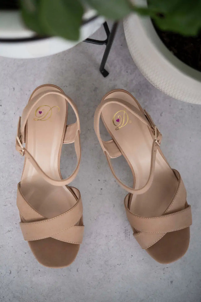 Chic Charm Block Heel Sandals