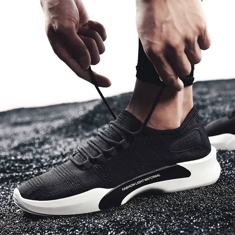 Men's Breathable Mesh Sneakers – Casual All-Season Shoes.
