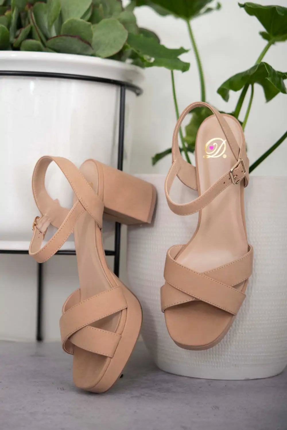 Chic Charm Block Heel Sandals